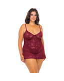 Load image into Gallery viewer, Unlined Lace Cup Babydoll W/ G-String