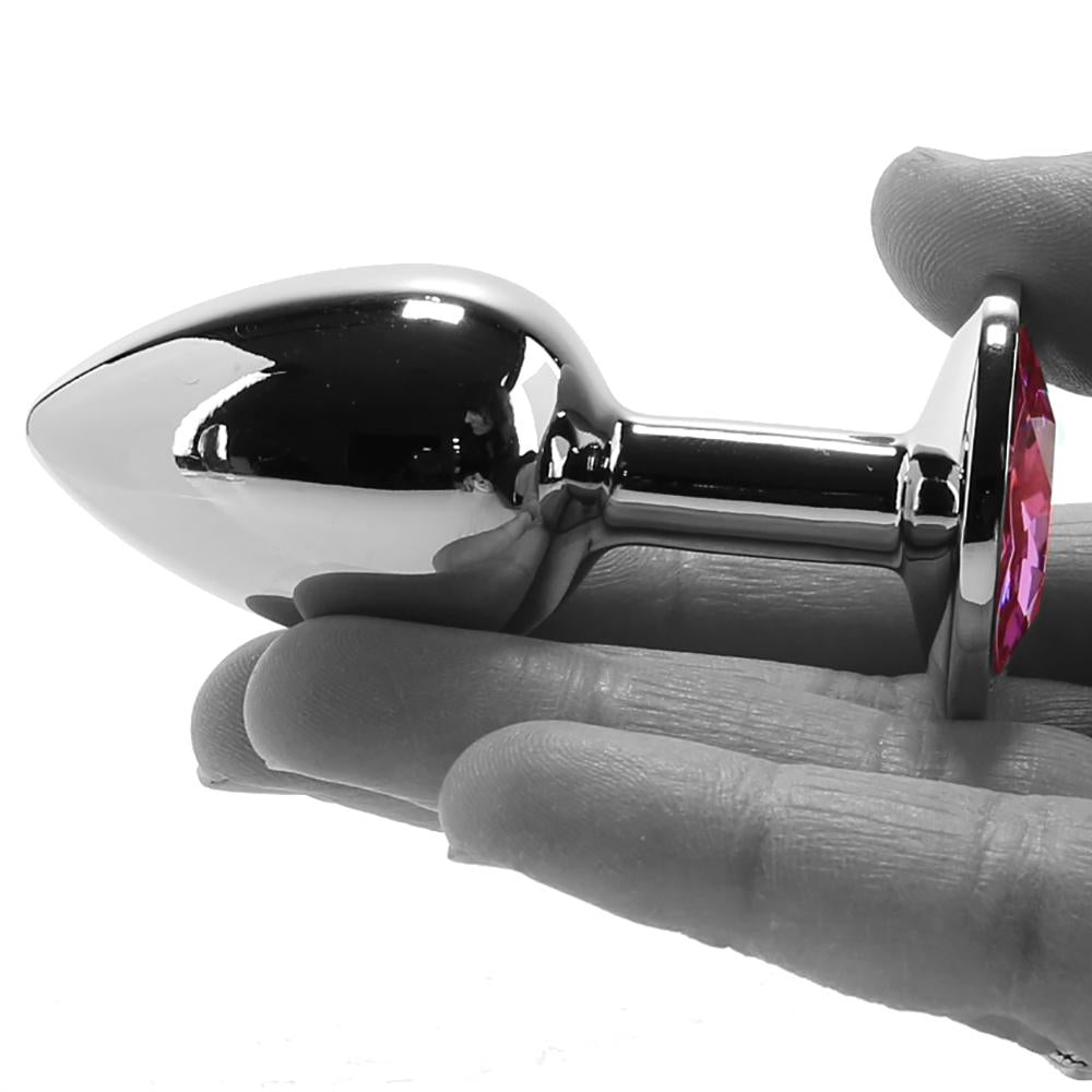 Pink Gem Anal Plug in Small