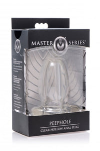 Master Series Clear Peephole Hollow Plug Small