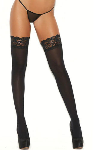 I Go Wild Opaque Stay Up Thigh Highs