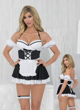 Load image into Gallery viewer, French Maid Costume Black and White
