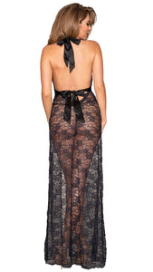 Lace Gown & G-String Garnet