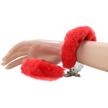 Load image into Gallery viewer, Fetish Fantasy Beginner&#39;s Furry Cuffs - Red
