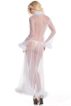 Load image into Gallery viewer, Marabou Robe - White
