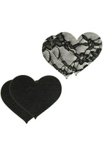 Load image into Gallery viewer, Peekaboos Satin &amp; Lace Heart Pasties
